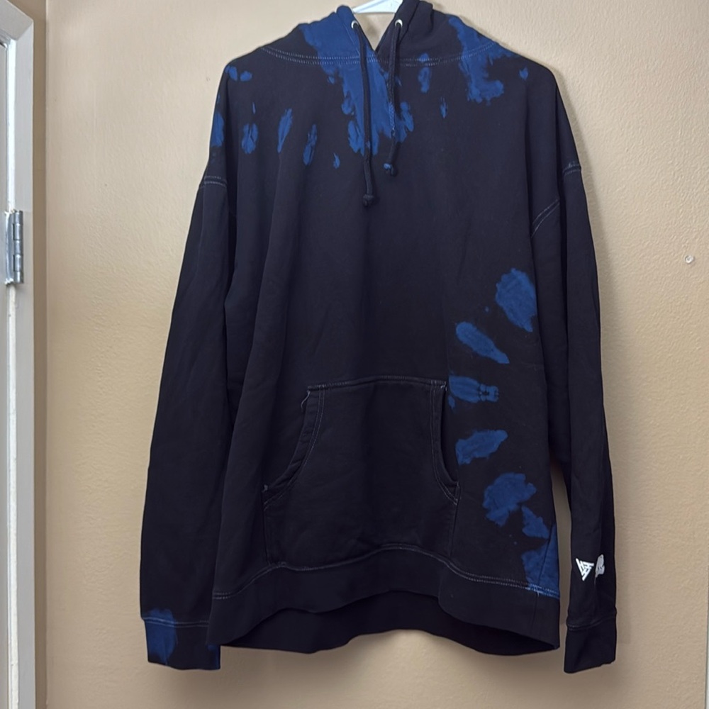 NEW! SAMPLE HOODIE - Hypland Naruto Shippuden Tie Dye Hoodie Blue Black - L/XL